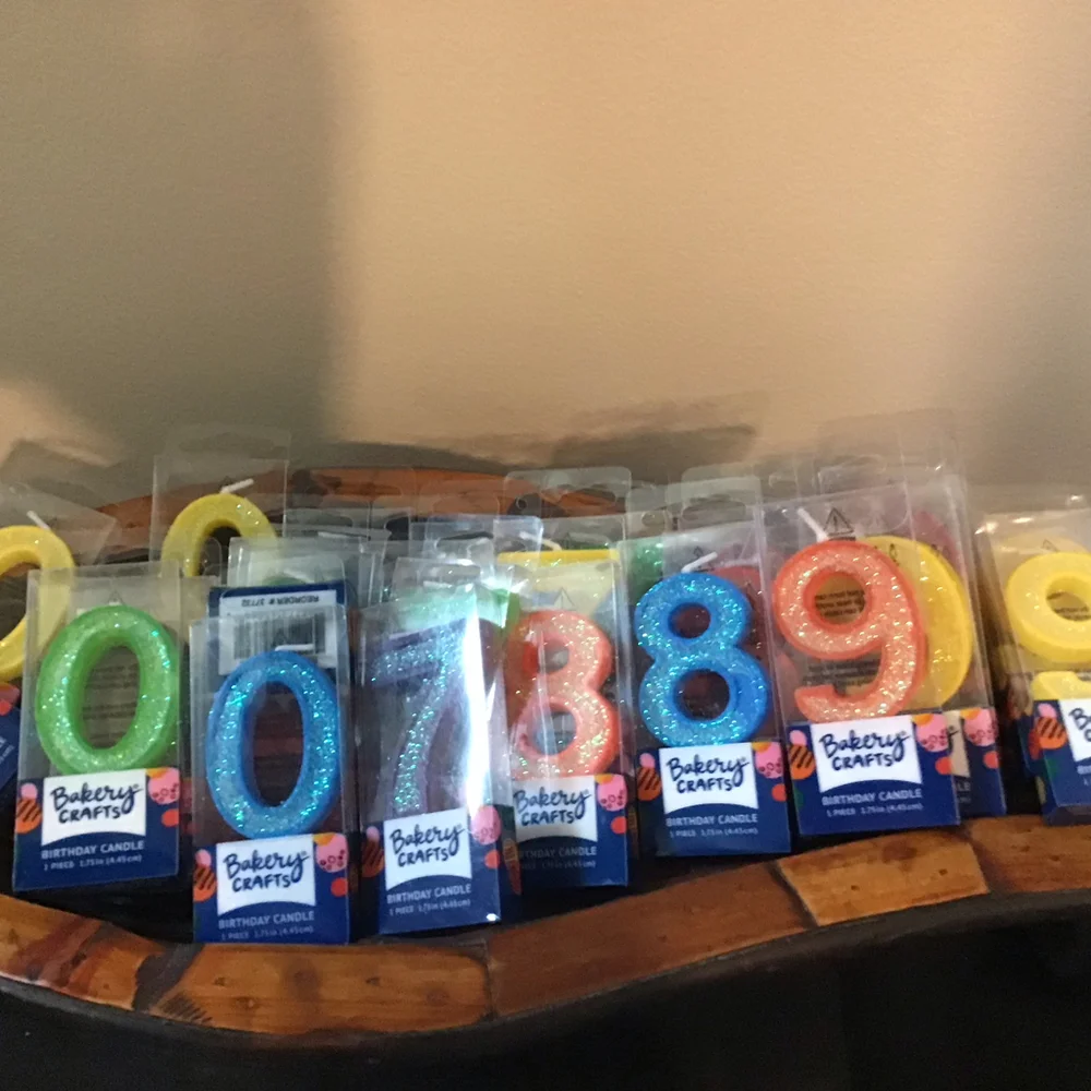 Lot of 27 Bakery Crafters‎ Glitter Candles Assorted